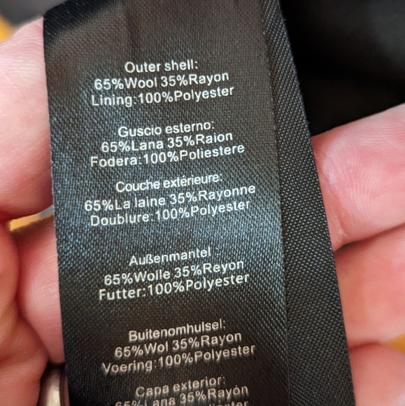 Voodoo Vixen Navy Blue Long Button Up Sailor Coat Sz L Wool - Picture 4 of 8